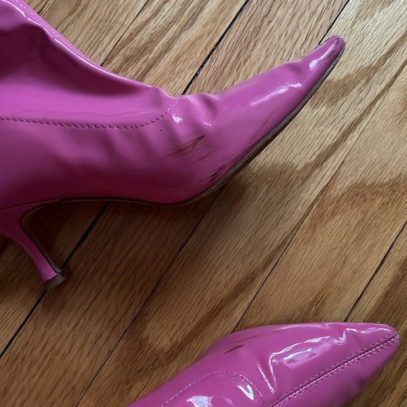 pink kitten heel boots - Picture 4 of 4